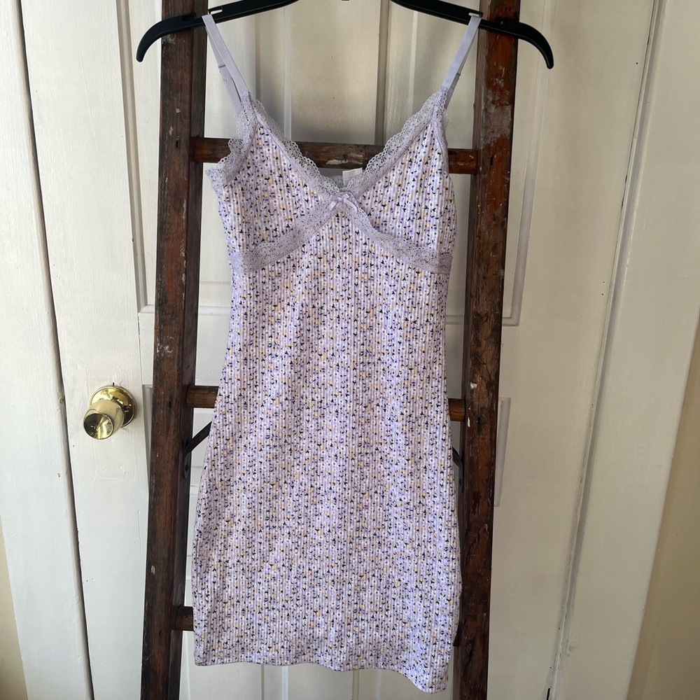H&M Lavender Lace Detail Dress